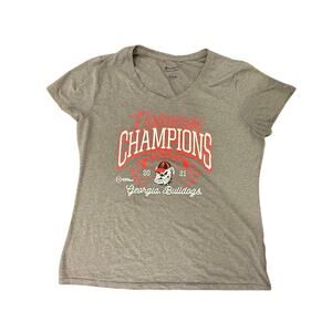GEORGIA University Football National Champions 2021 Tee T-Shirt size L Gameday